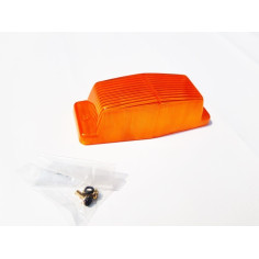 Glass Orange DOUBLE BURNER / Doppelbrenner Lampenschirm