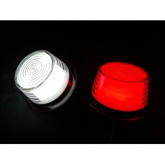 Budgetversion Ersatzglas Gylle LED Rot - Weiss