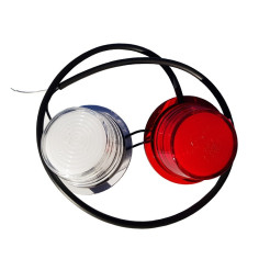 Budgetversion Ersatzglas Gylle LED Rot - Weiss