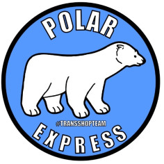 POLAR EXPRESS STICKER 10 CM