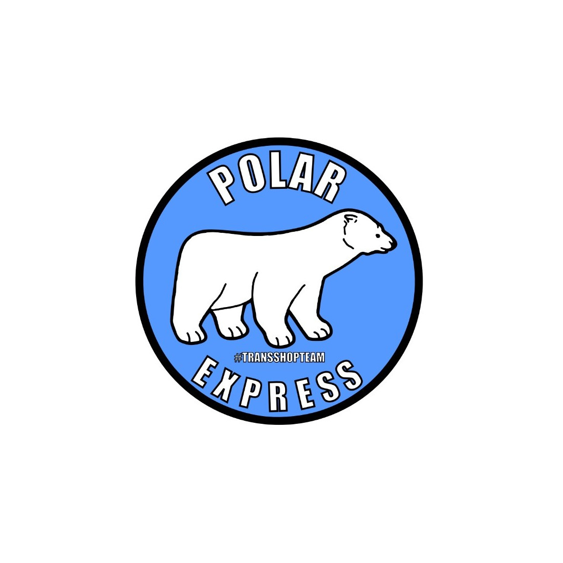 POLAR EXPRESS NAKLEJKA WLEPA 10 CM
