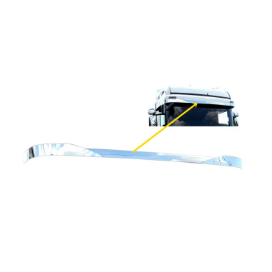 Scania R Streamline nerezovy dekor na sluneční clonou chrom