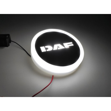 DAF bily podsvícený emblem LED