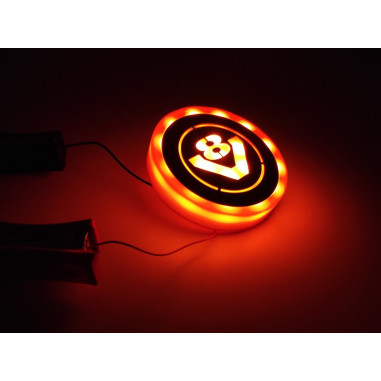 SCANIA oranzovy podsvícený emblem LED