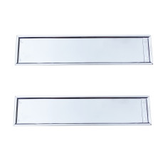 2x STAINLESS LICENSE PLATE HOLDER
